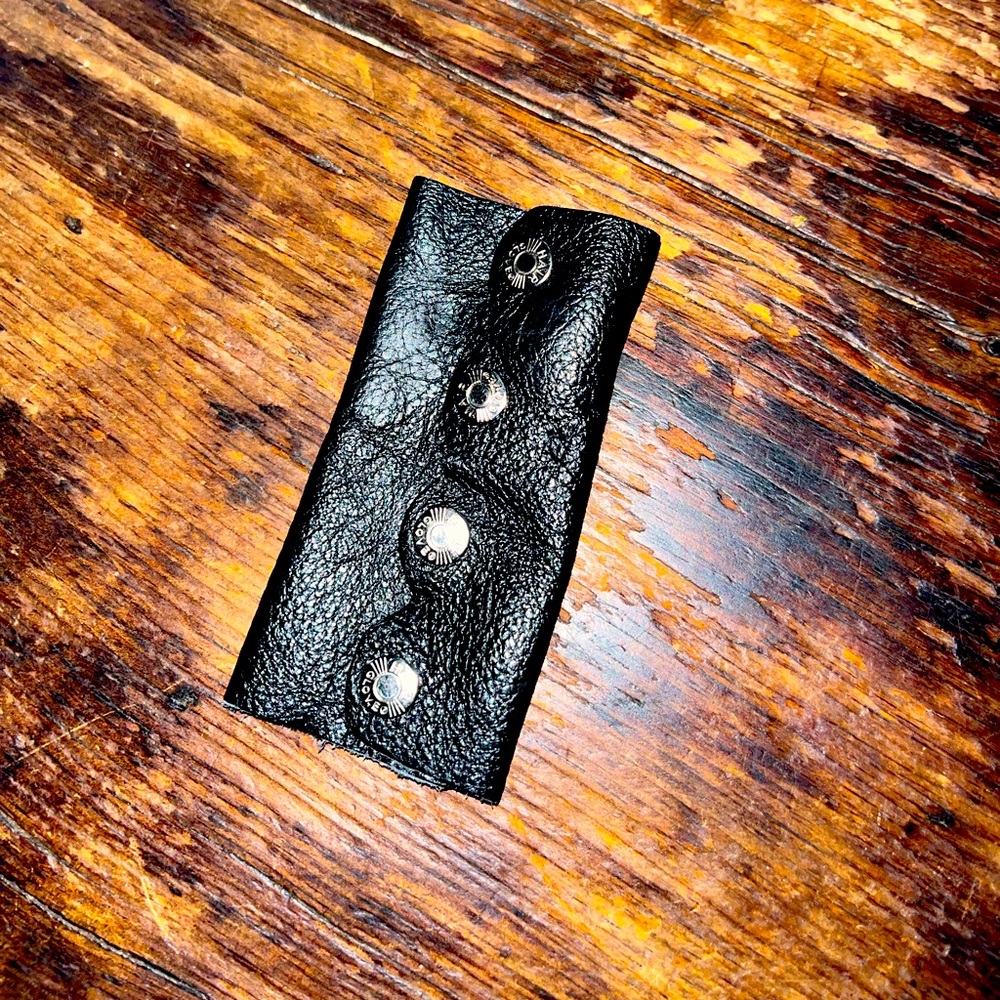 Leather hair wrap